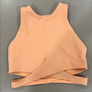 Athleta Women's Peach Crop Top/Sports Bra